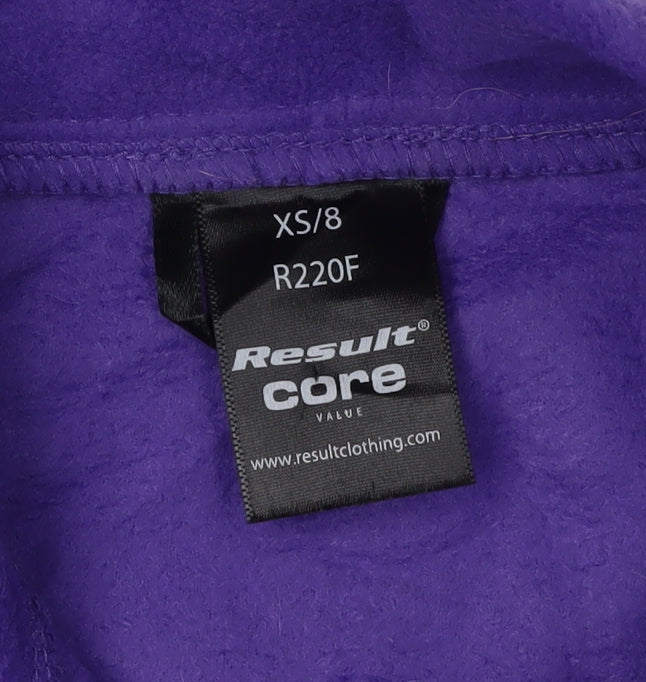 Result Core Women's Purple Fleece Jacket XS