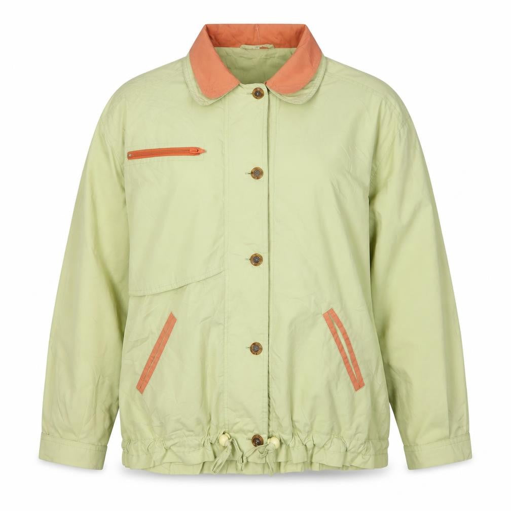Womens UK Size 10 Telemac Green Basic Jacket