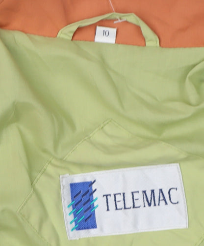 Womens UK Size 10 Telemac Green Basic Jacket