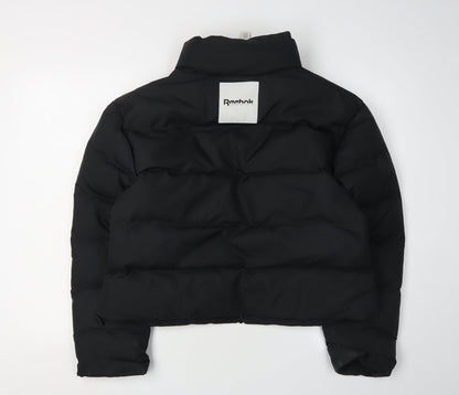 Womens UK Size 8 Reebok Black Puffer Jacket