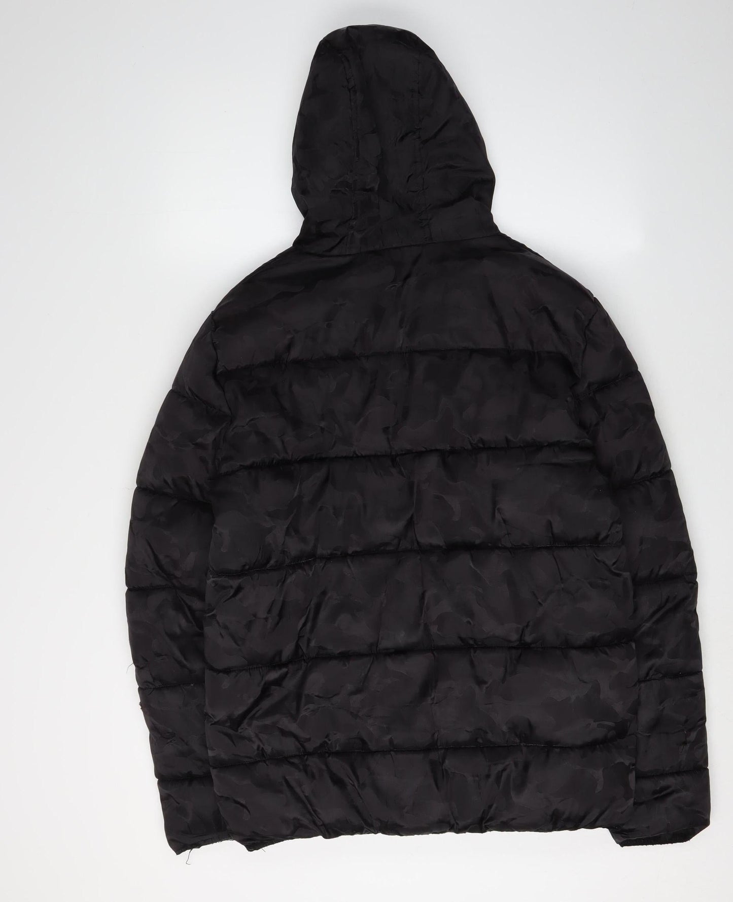 Mens UK Size S Supply & Demand Black Puffer Jacket