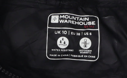 Mountain Warehouse Women's Black Puffer Jacket Size 10