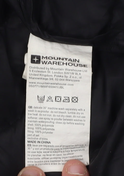 Mountain Warehouse Women's Black Puffer Jacket Size 10