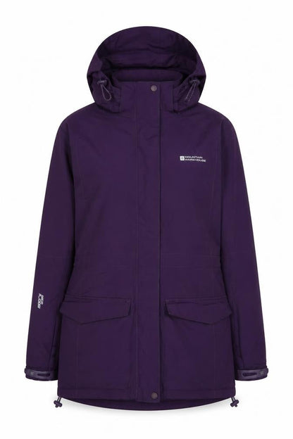 Womens UK Size 12 Mountain Warehouse Purple Parka Coat