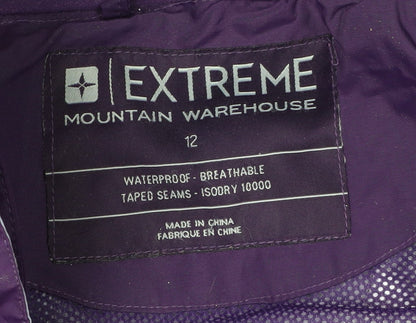 Womens UK Size 12 Mountain Warehouse Purple Parka Coat