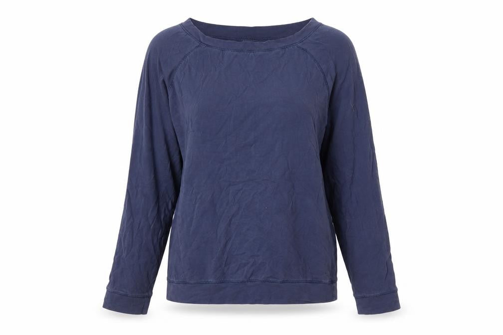 Womens UK Size 8 Fat Face Blue Basic T-Shirt