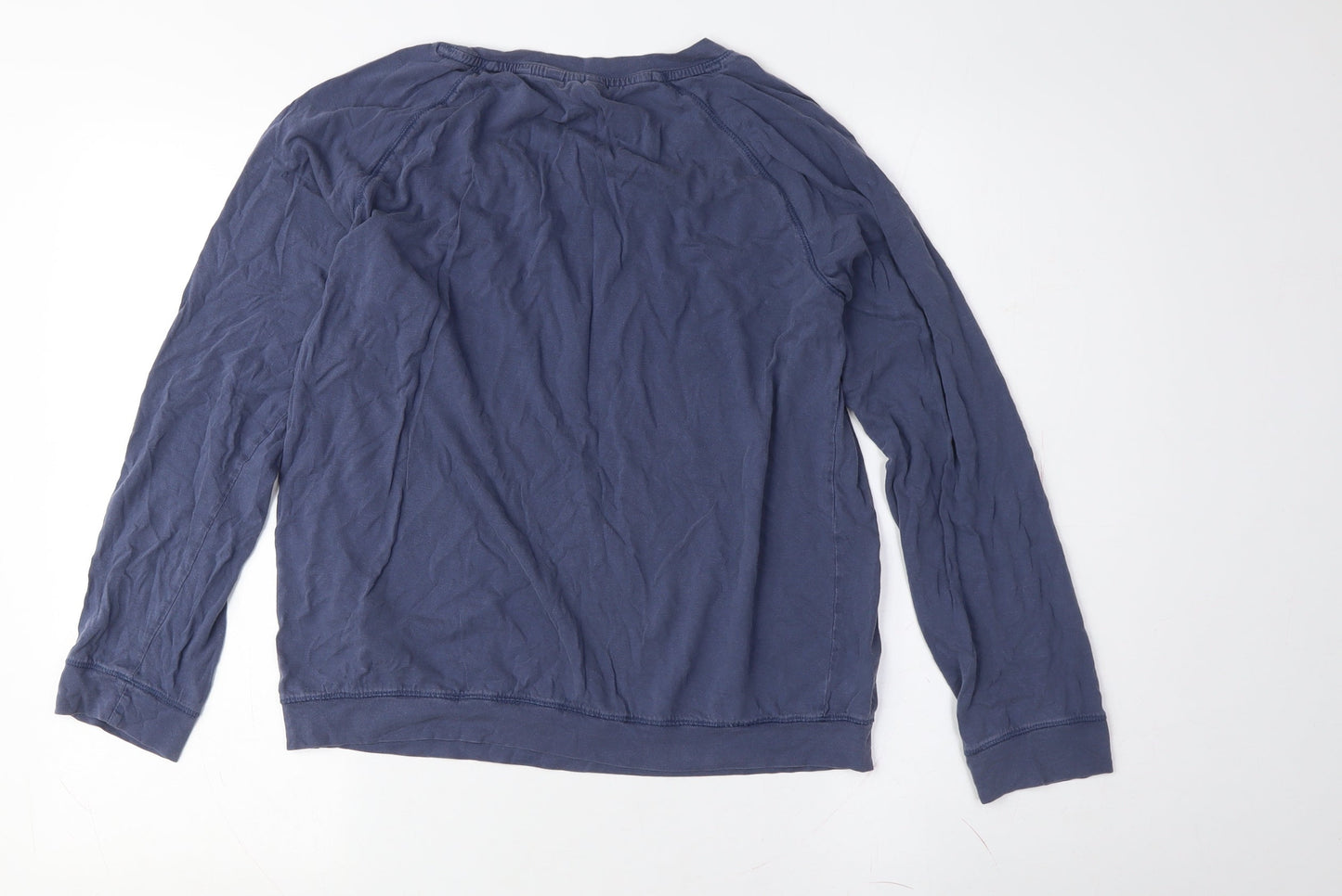 Womens UK Size 8 Fat Face Blue Basic T-Shirt