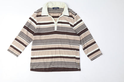Womens UK Size 14 Maine New England Multi-coloured Classic Polo