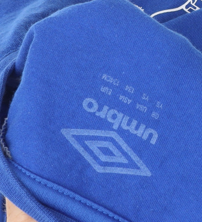 Umbro Boys Blue Football T-Shirt Size S
