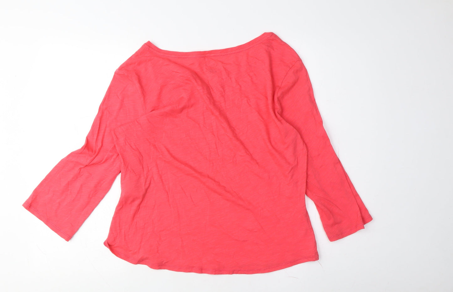 LulaRoe Women's Red V-Neck 3/4 Sleeve T-Shirt - M
