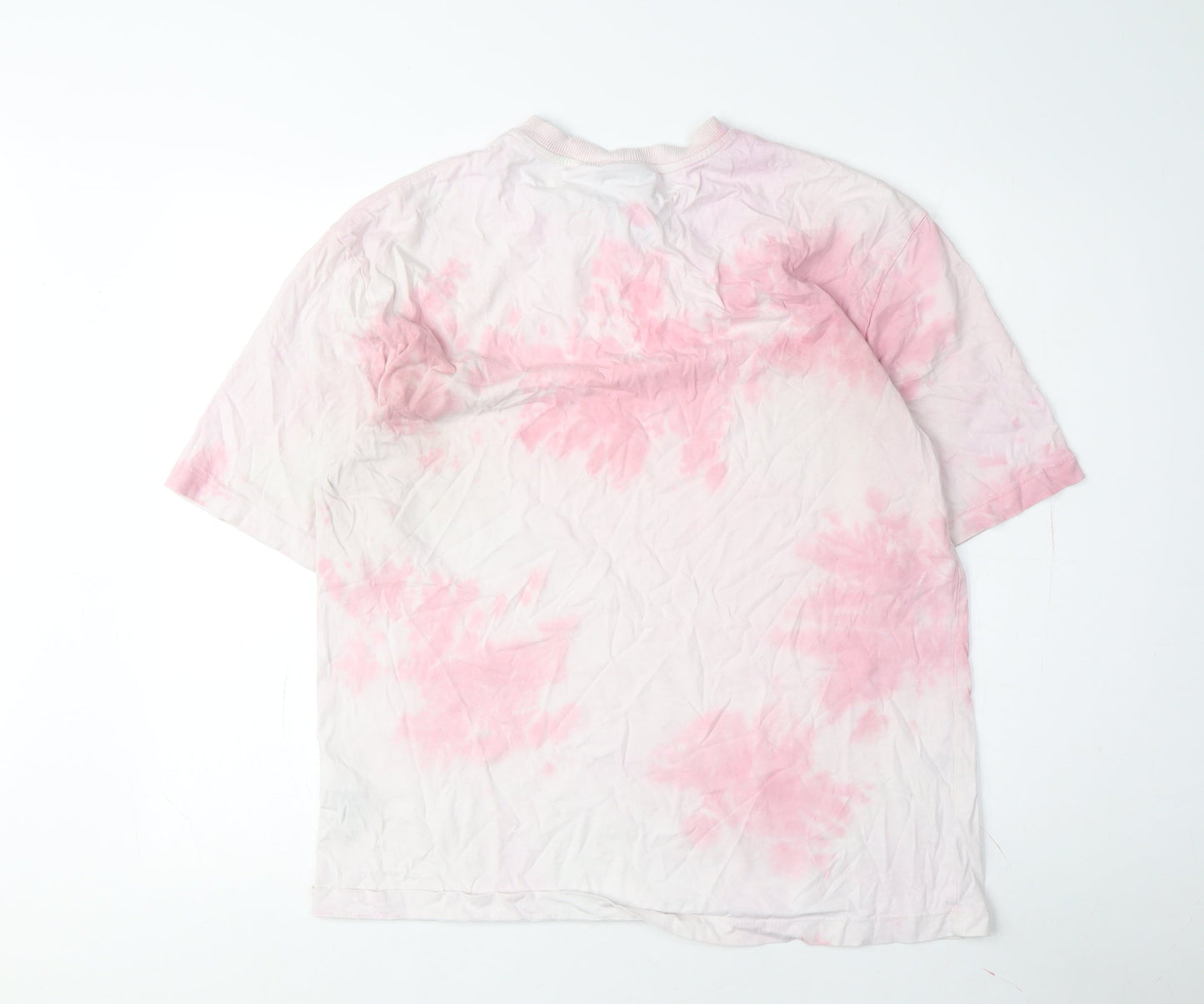 Collusion Women's Pink T-Shirt UK 8 Basic Style