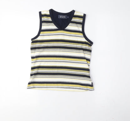Maine Women's Multicoloured Striped Tank in Size 12