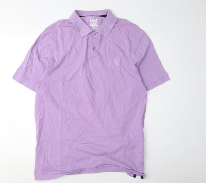 Austin Reed Men's Purple Polo Shirt L Casual