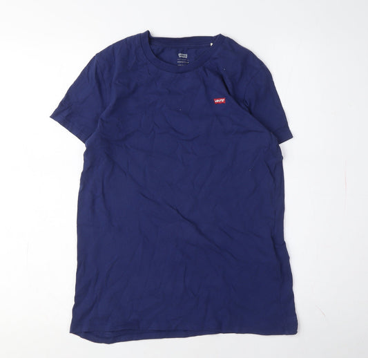 Unisex Adults UK Size XS Levi's Blue Basic T-Shirt