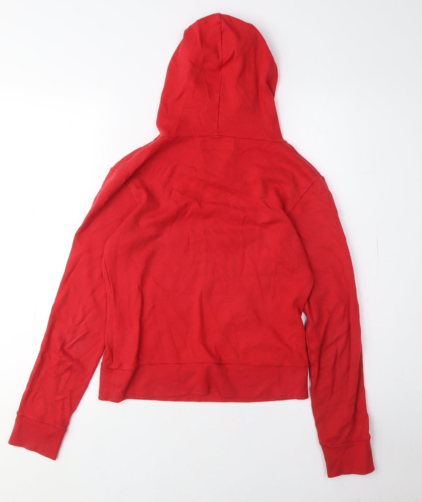 Hooch Women's Red Hoodie UK Size 10, Cotton Pullover