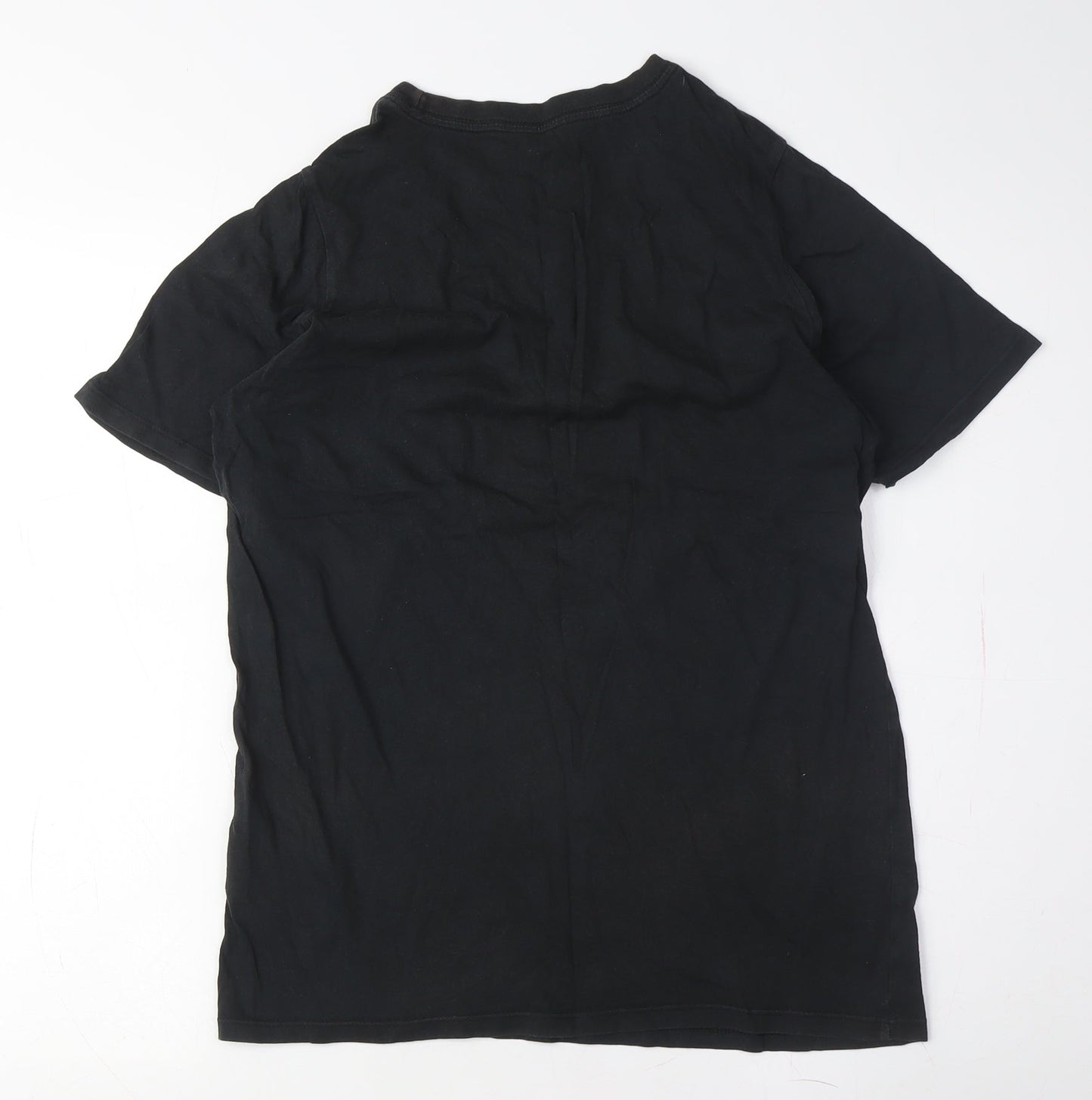 Nike Men's Black Crew Neck Short Sleeve Logo T-Shirt M