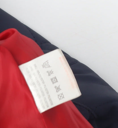 Womens UK Size 12 Brave Soul Blue Quilted Coat
