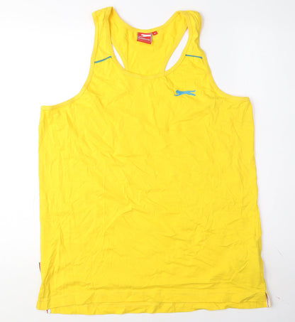 Slazenger Sleeveless Yellow T-Shirt, M, Cotton