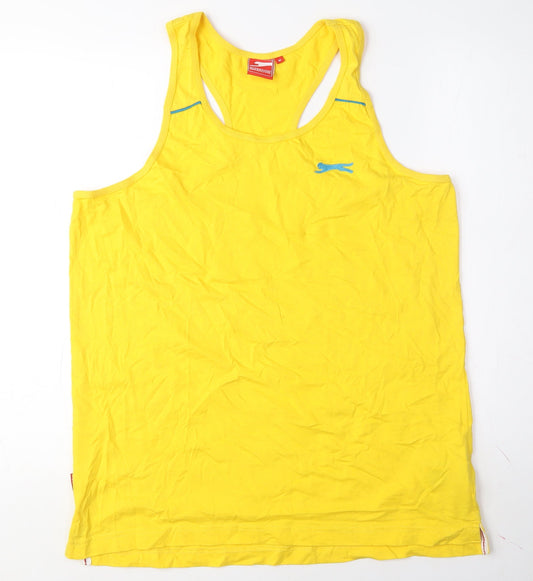 Slazenger Sleeveless Yellow T-Shirt, M, Cotton