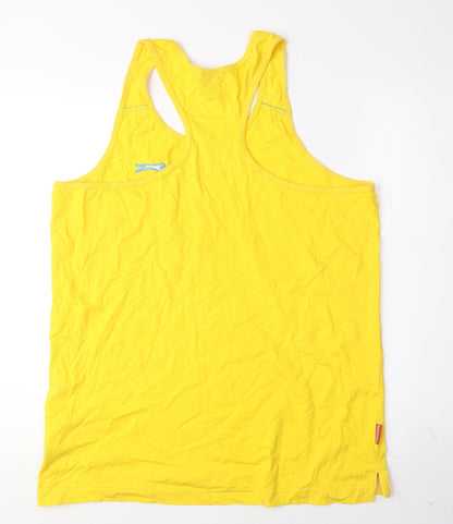 Slazenger Sleeveless Yellow T-Shirt, M, Cotton