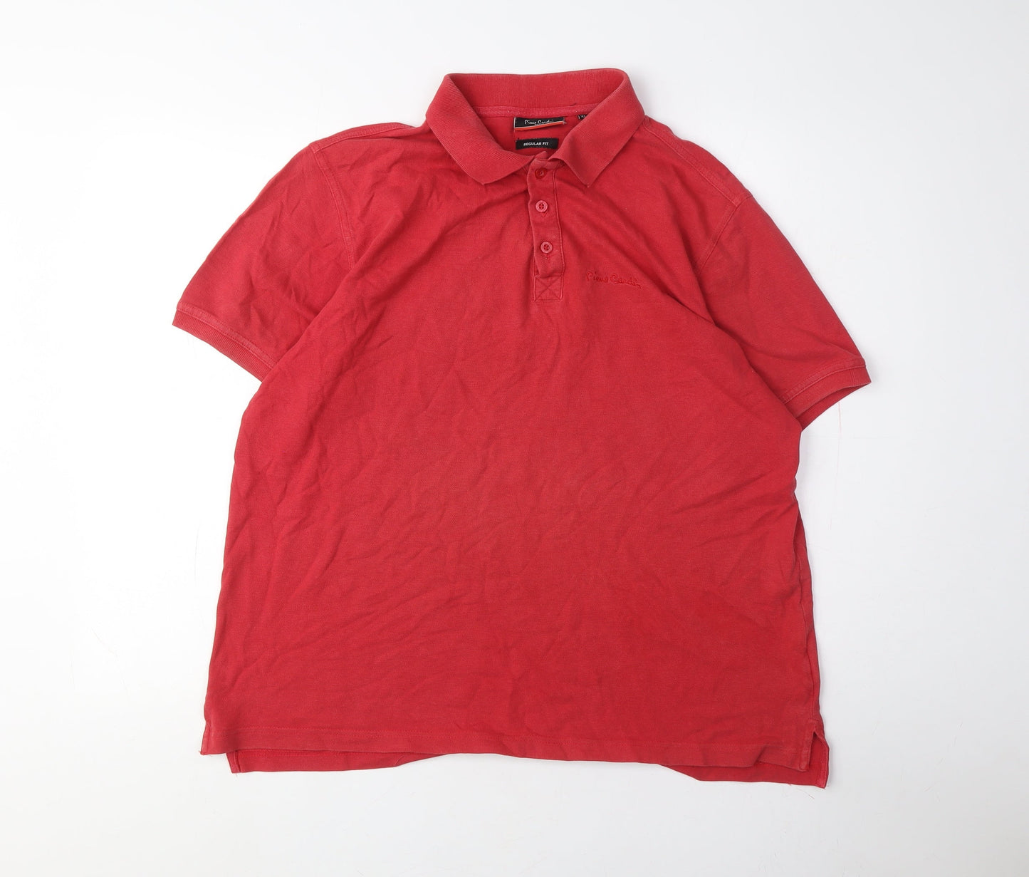 Pierre Cardin Men's Red XL Polo Shirt Short Sleeve
