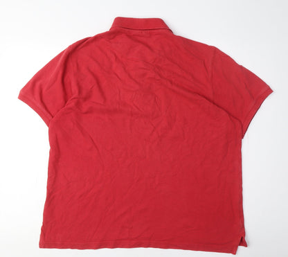 Pierre Cardin Men's Red XL Polo Shirt Short Sleeve