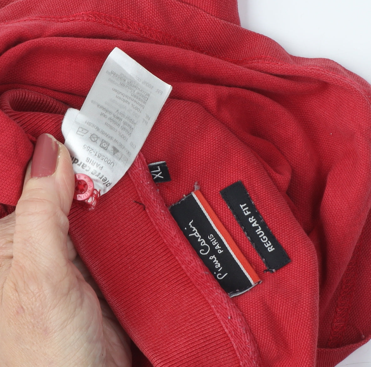 Pierre Cardin Men's Red XL Polo Shirt Short Sleeve