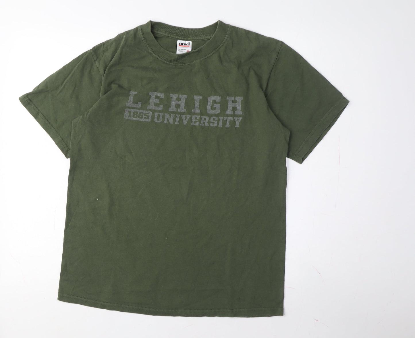 Mens UK Size M Anvil Green  T-Shirt