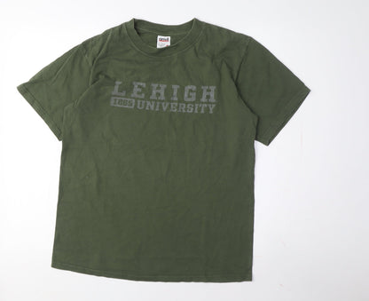 Mens UK Size M Anvil Green  T-Shirt