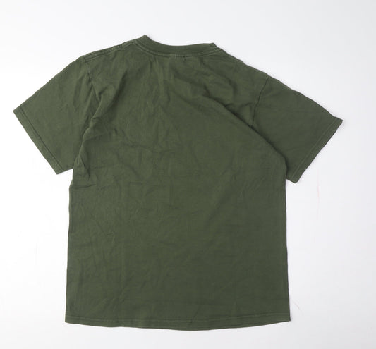 Mens UK Size M Anvil Green  T-Shirt