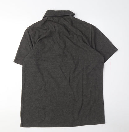 Pro RTX Men's Grey Polo Shirt M Short Sleeve Casual