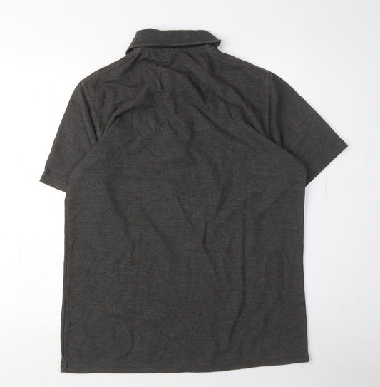 Pro RTX Men's Grey Polo Shirt M Short Sleeve Casual