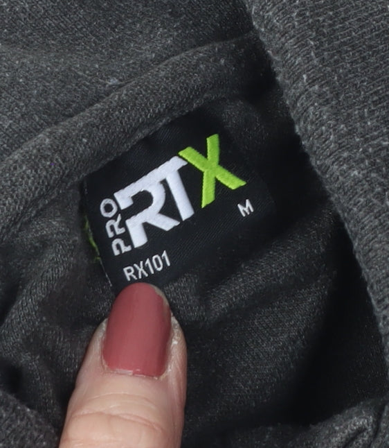 Pro RTX Men's Grey Polo Shirt M Short Sleeve Casual