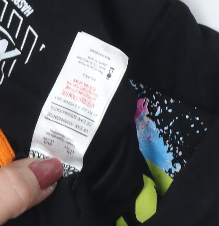 Nerf Boys Black Graphic T-Shirt, XL, Casual Style