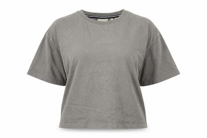 Front view of Superdry unisex grey t-shirt l - casual comfort