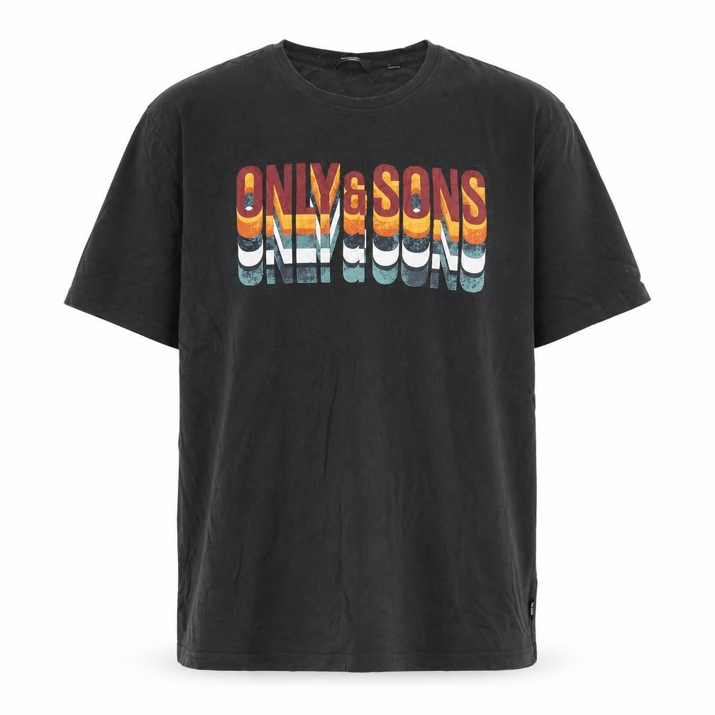 Mens UK Size XL ONLY & SONS Black  T-Shirt