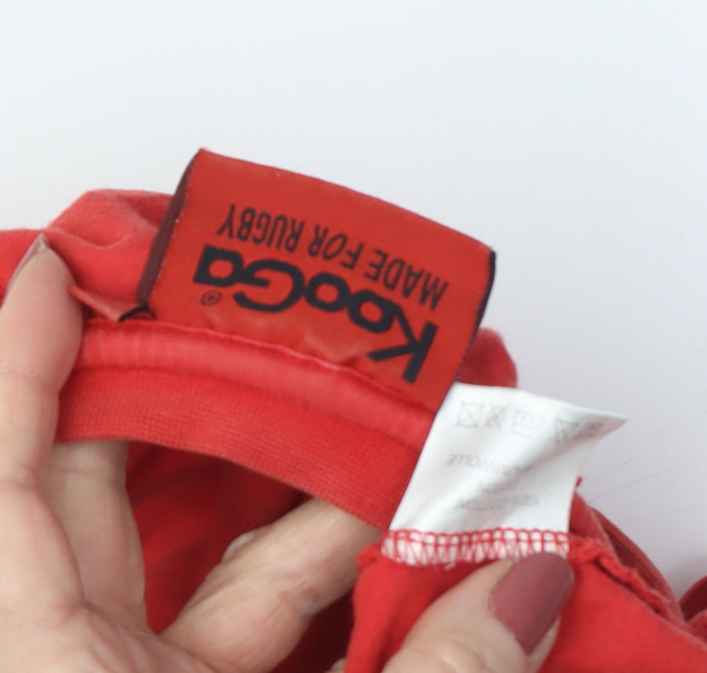 Kooga Men's Red Rugby T-Shirt, S, Sports Logo