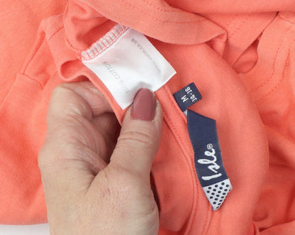 Womens UK Size M Isle Orange Basic T-Shirt