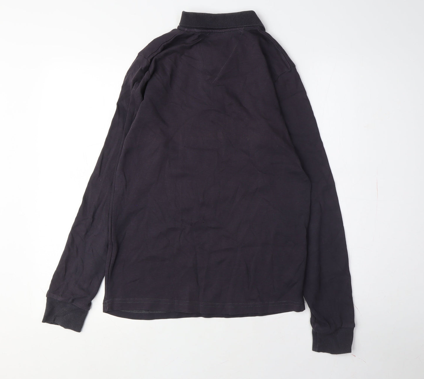 Tommy Hilfiger Men's Black Long Sleeve Polo Shirt S