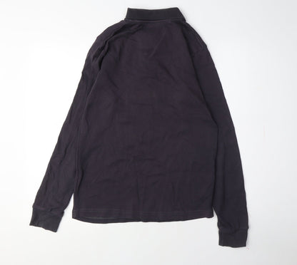 Tommy Hilfiger Men's Black Long Sleeve Polo Shirt S