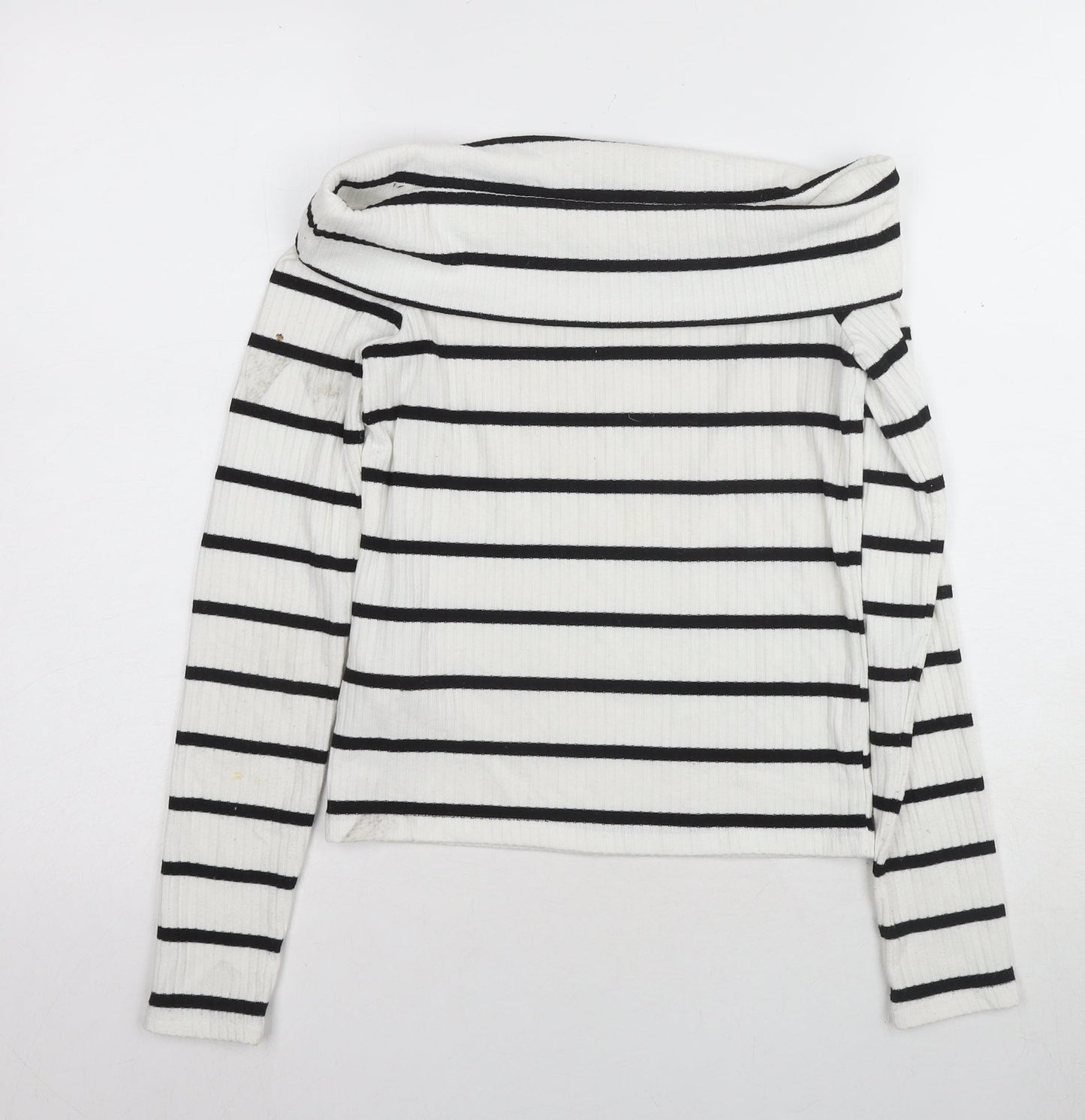 Womens UK Size 8 Stradivarius White  T-Shirt