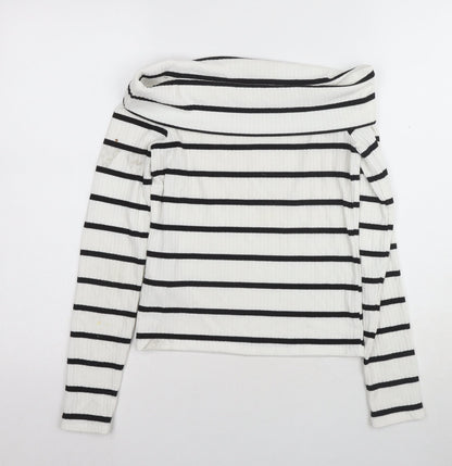 Womens UK Size 8 Stradivarius White  T-Shirt
