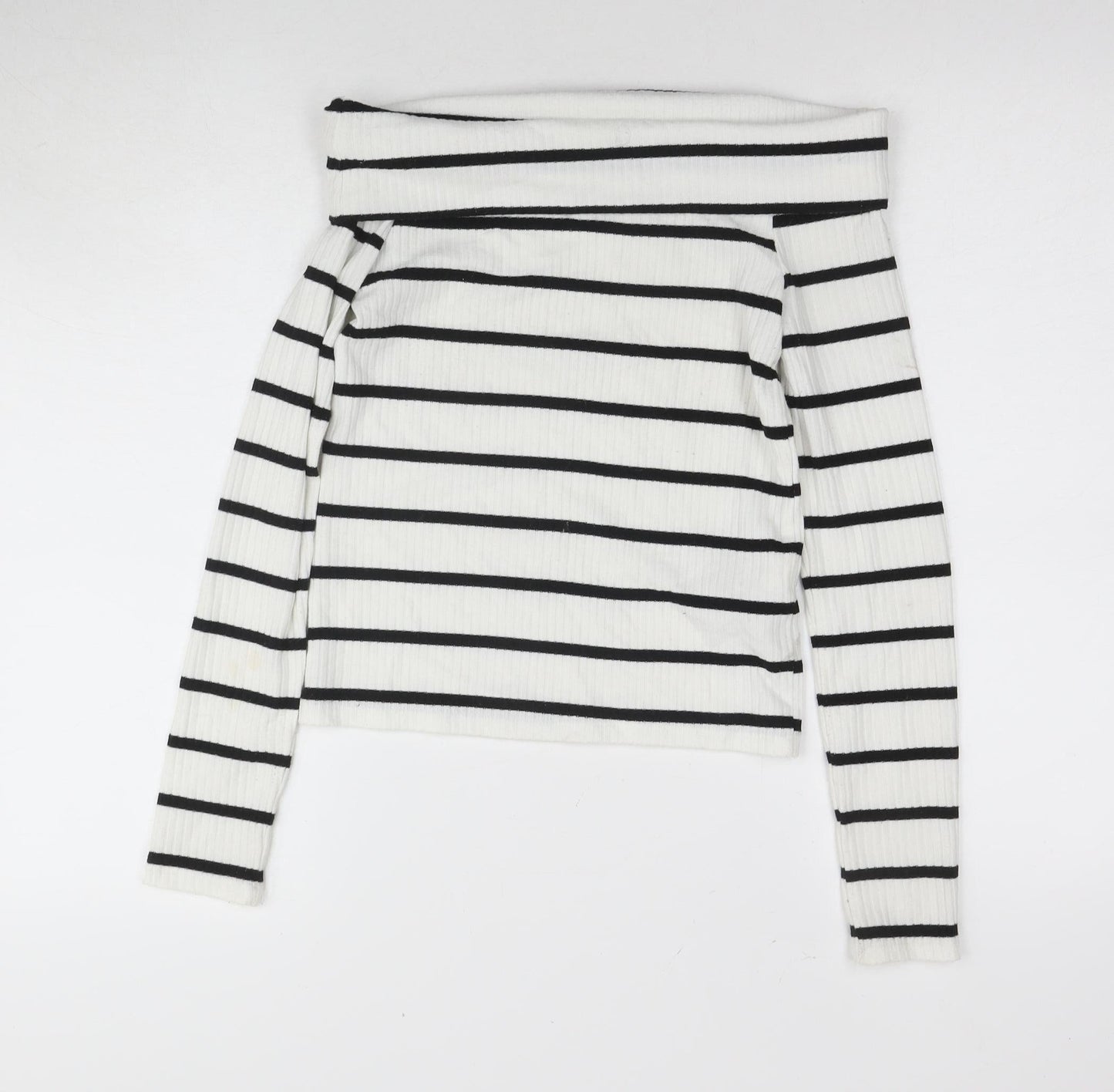 Womens UK Size 8 Stradivarius White  T-Shirt