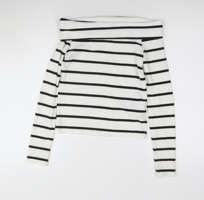 Womens UK Size 8 Stradivarius White  T-Shirt