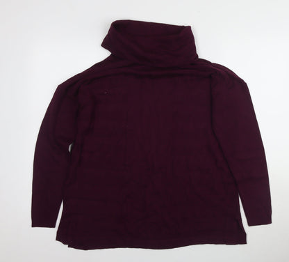 Womens UK Size 12 Marks and Spencer Purple Pullover Jumper