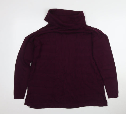 Womens UK Size 12 Marks and Spencer Purple Pullover Jumper