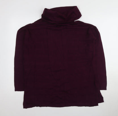 Womens UK Size 12 Marks and Spencer Purple Pullover Jumper