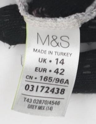 Womens UK Size 14 Marks and Spencer Grey Tunic Tunic