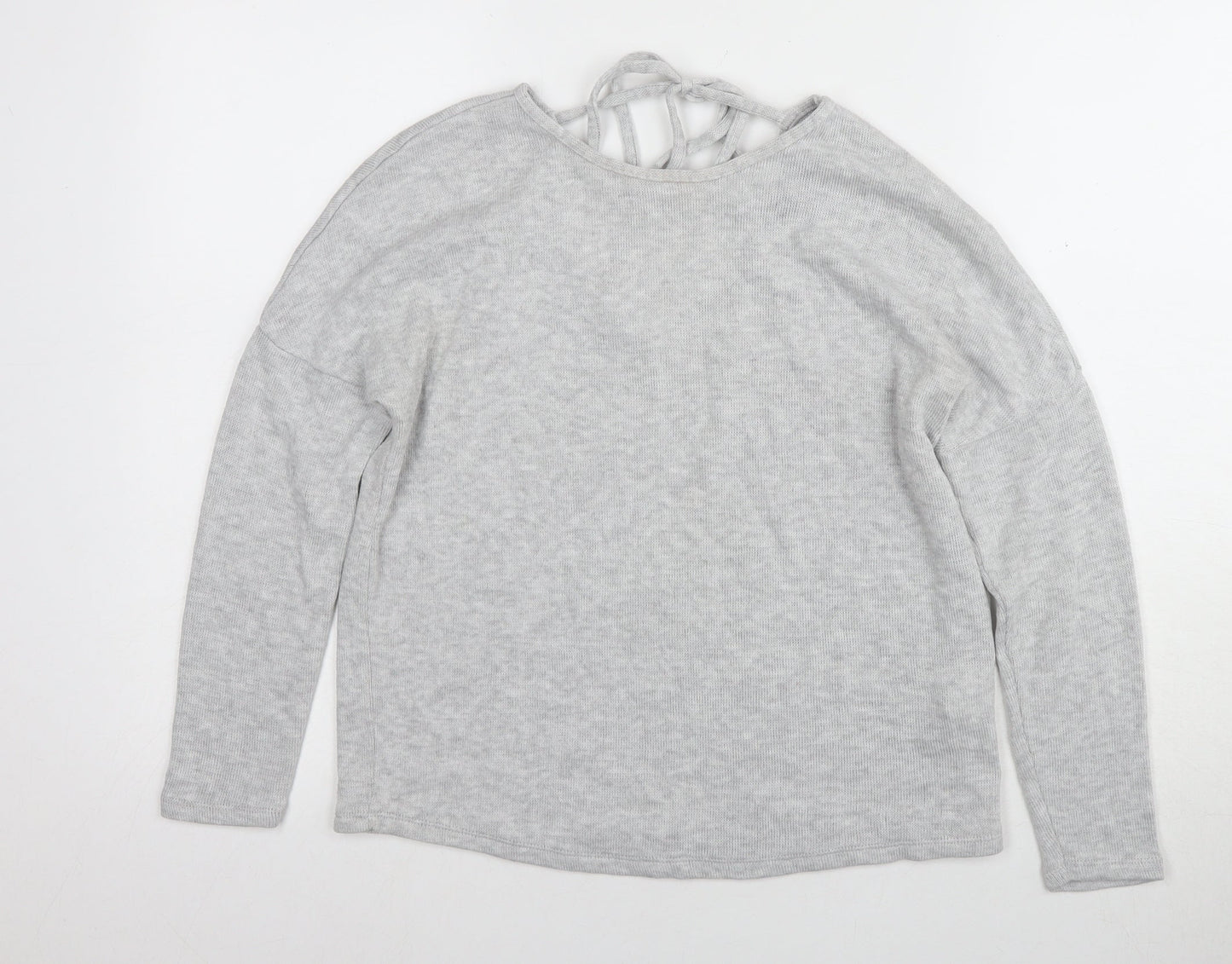 Womens UK Size 8 Topshop Grey Pullover Jumper