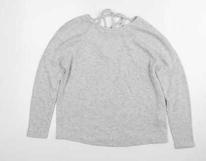 Womens UK Size 8 Topshop Grey Pullover Jumper